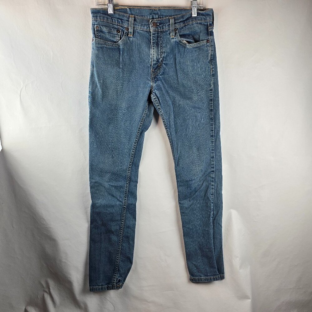 Levi’s 511 Jeans Mens 32x32 Blue Denim Straight Leg Slim Fit Dark Wash Stretch